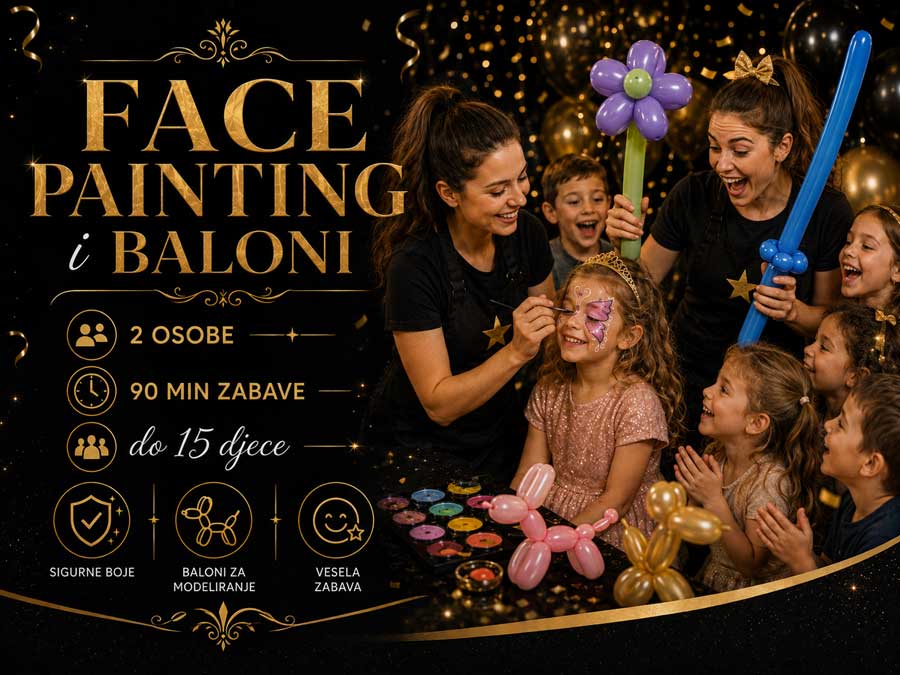 Face Painting i baloni za modeliranje