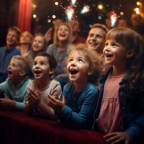 Djeca sudjeluju u showu